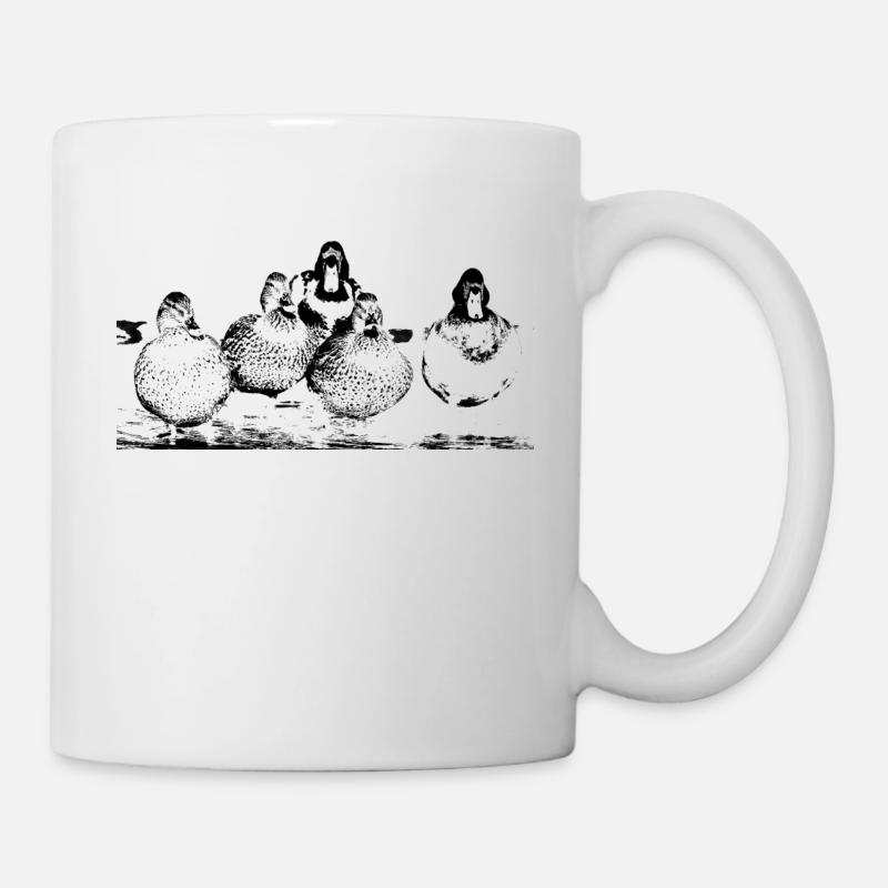 Ducks at the pond - Mug - white