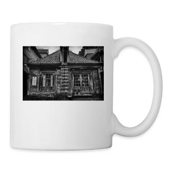 rustikales Holzhaus in Bergen (Norwegen) - Tasse - Weiß - Rechts