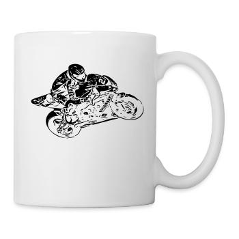 Moto Racer - Mug blanc - blanc - Droite
