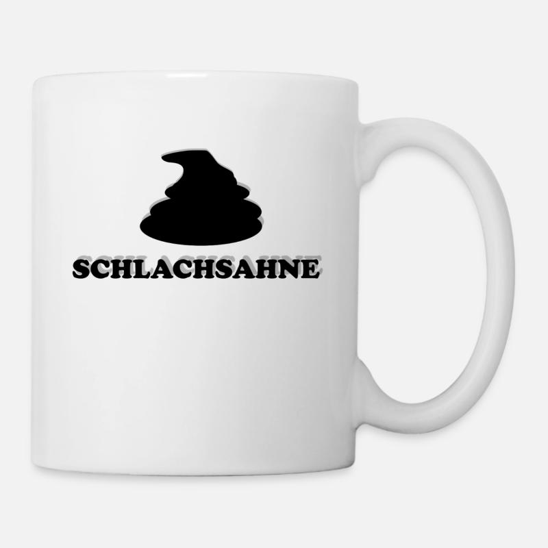 Schlachsahne - Tasse - Weiß