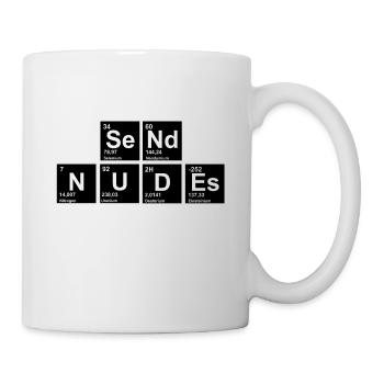 nerdy Send Nudes - Tasse - Weiß - Rechts