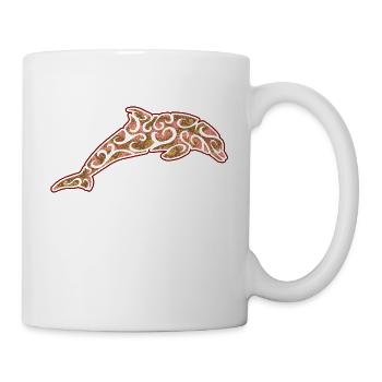 Dauphin magique t-shirt - Mug blanc - blanc - Droite