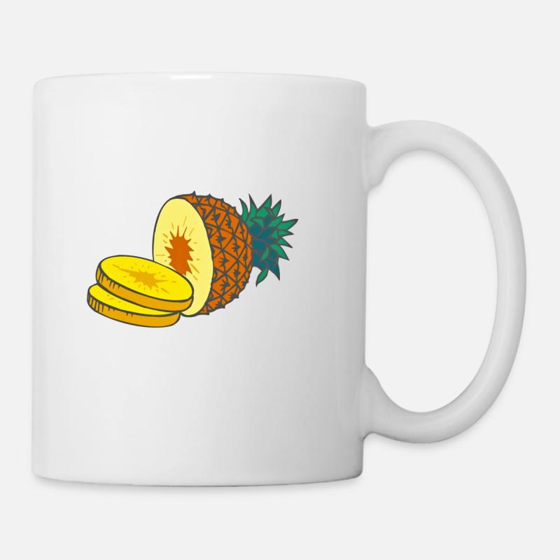 Ananas - Tasse - Weiß