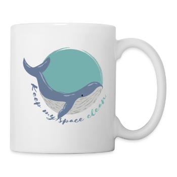 Halte meinen Raum sauber - Tasse - Weiß - Rechts