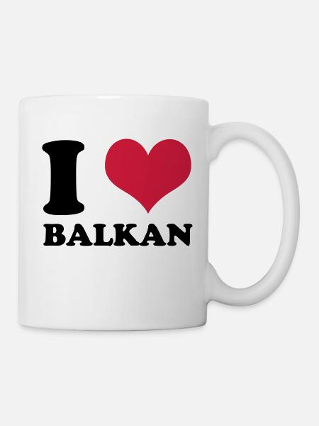 I Love Balkans - Mug - white