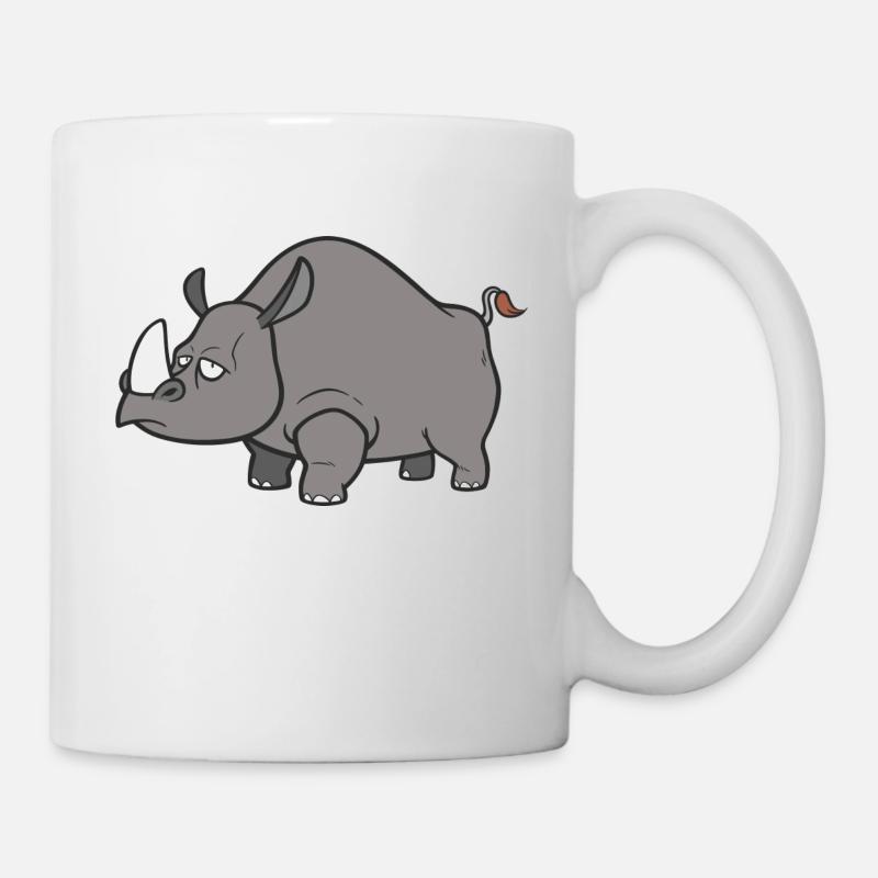 rhinocéros - Mug blanc - blanc