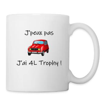 J'peux pas, j'ai 4L Trophy - Mug blanc - blanc - Droite