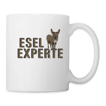 Esel Experte - Tasse - Weiß - Rechts