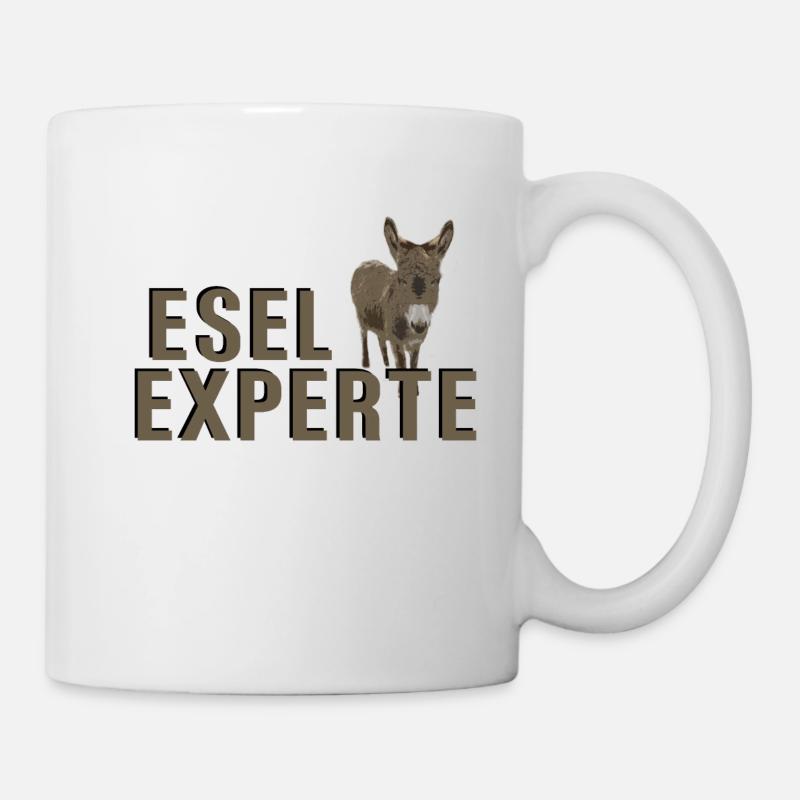 Esel Experte - Tasse - Weiß