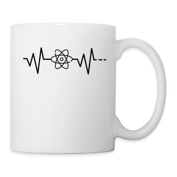 Heartbeat Science / Science / Atom / Physics - Mug - white - Right