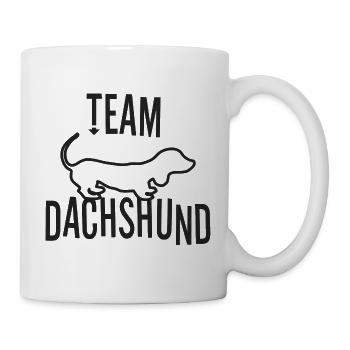 Team Dachshund als Geschenkidee für Hundeliebhaber - Tasse - Weiß - Rechts