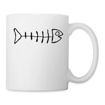 Toter Fisch - Tasse - Weiß - Rechts