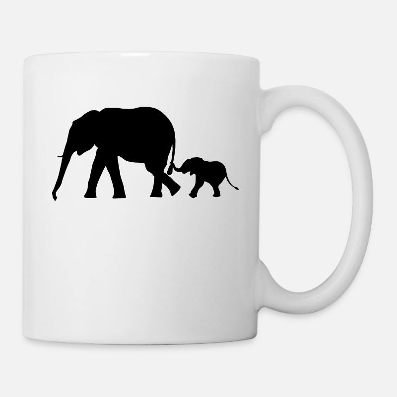 Elefanten - Elefant, elephant - Tasse - Weiß