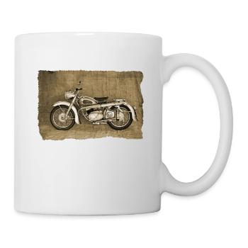 Deutscher Motorrad Oldtimer Photoart 1.0 - Tasse - Weiß - Rechts