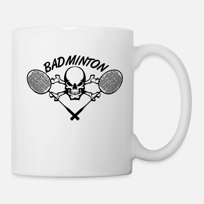 badminton - Mug blanc - blanc