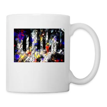 Piano keys and music sheet pattern wsstd - Mug - white - Right