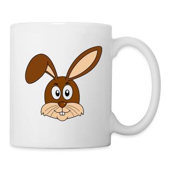 Hase Osterhase Häschen Hasenzähne Ostern Häschen - Tasse - Weiß - Rechts