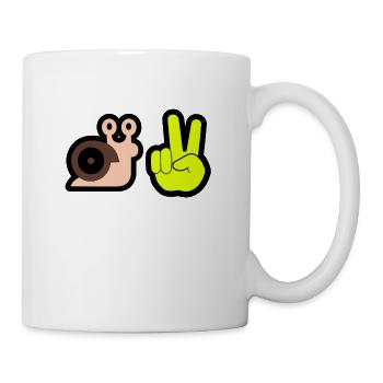 snail greeting - Mug - white - Right