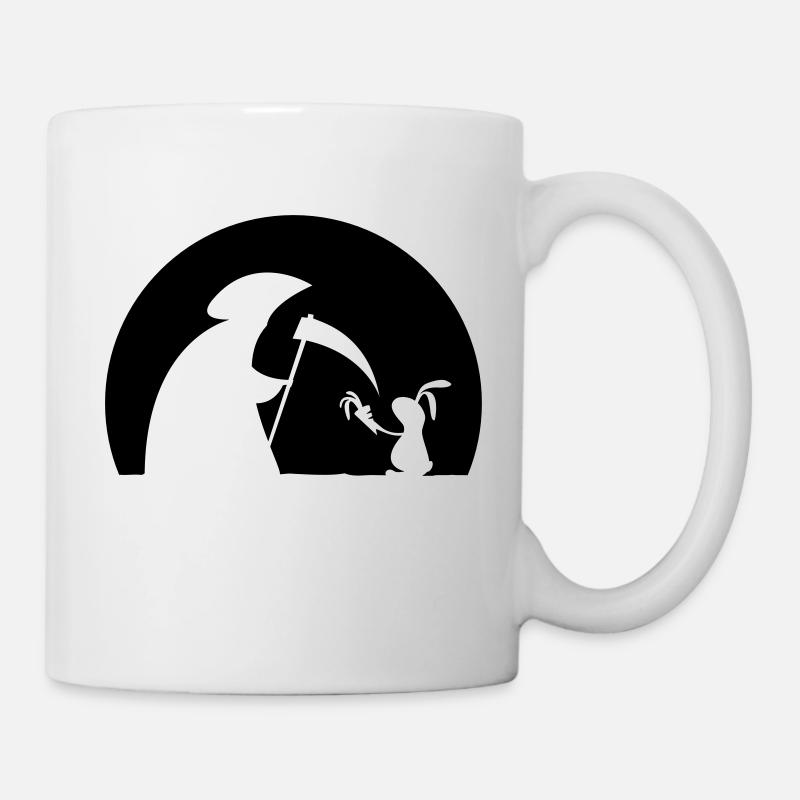 Lapin carotte mort moissonneuses lapin carotte - Mug blanc - blanc