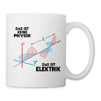 Elektrik Elektriker Handwerk Handwerker Physik - Tasse - Weiß - Rechts