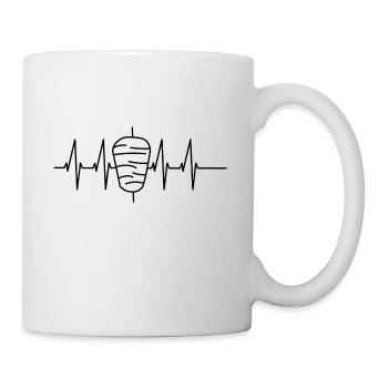 Battement de coeur - Mug blanc - blanc - Droite