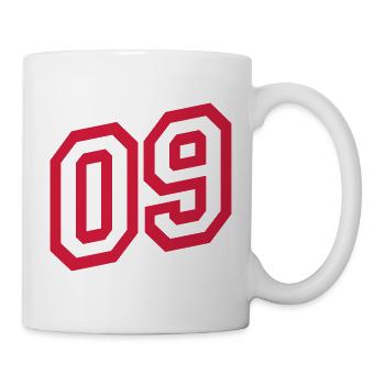 09 choose a color and add your own text - Mug - white - Right