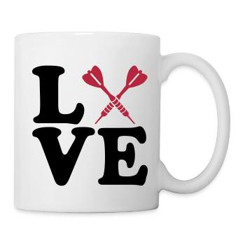 Darts - Mug blanc - blanc - Droite