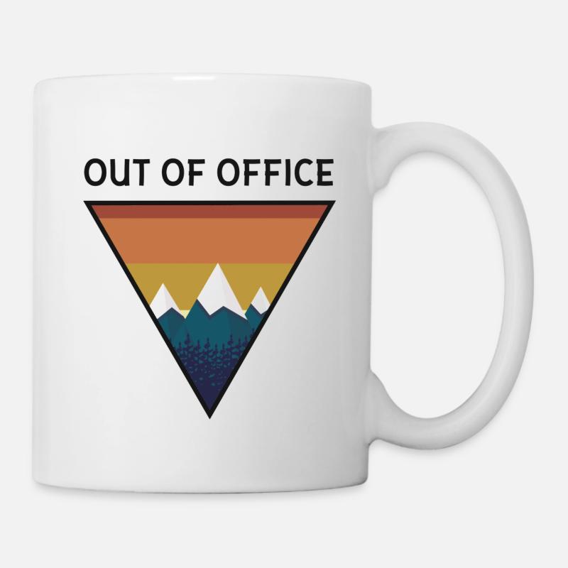 Montée en montagne randonnée camping cadeau bureau de montagne - Mug blanc - blanc