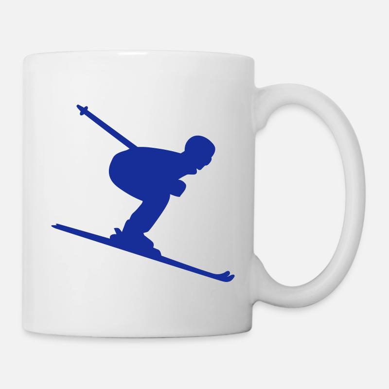 Ski - Mug blanc - blanc
