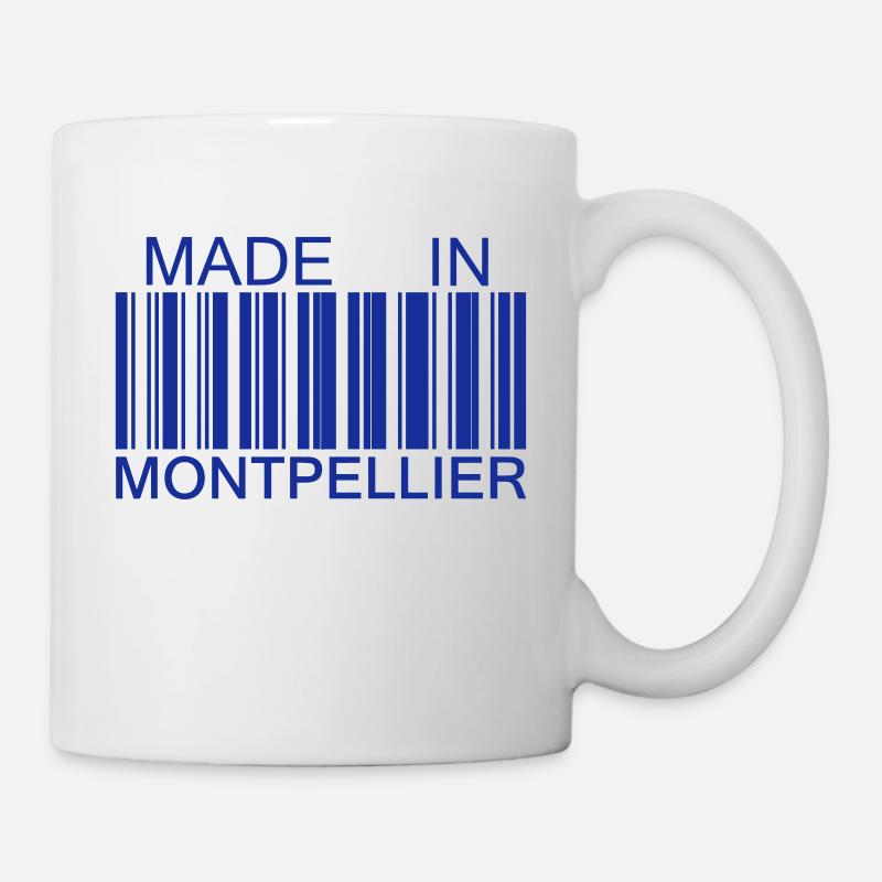 Made in Montpellier 34 Hérault - Mug blanc - blanc