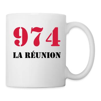 974 La Réunion - Tasse - Weiß - Rechts