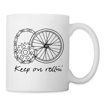 60 - Keep on rollin' - Mug - white - Right
