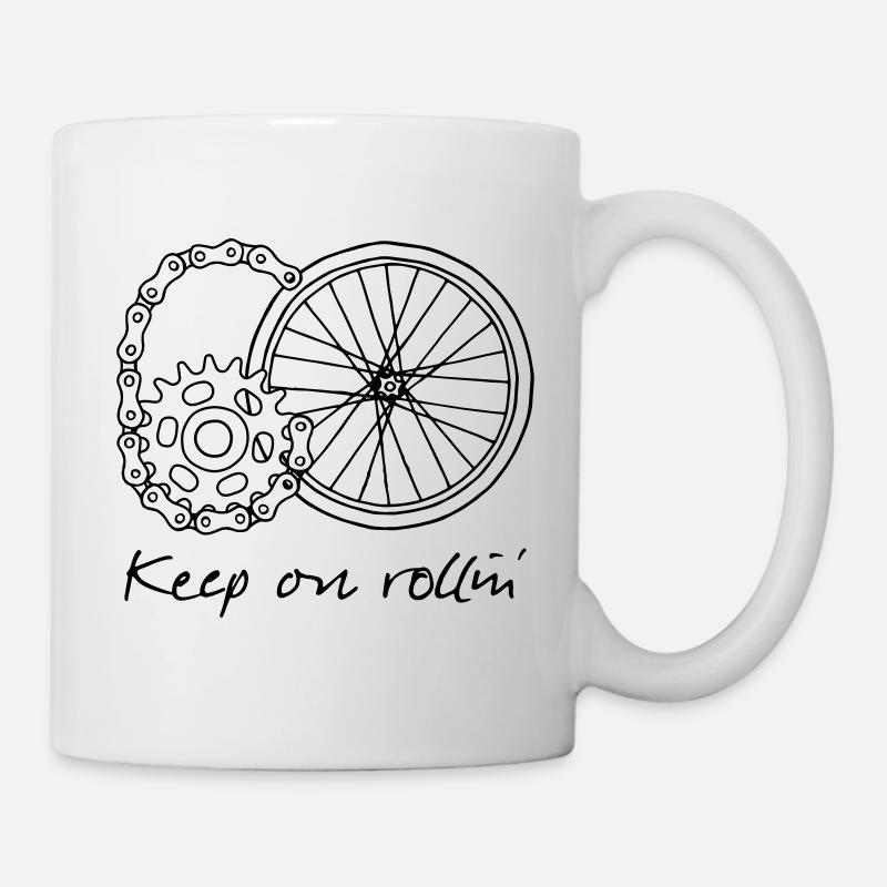 60 - Keep on rollin' - Tasse - Weiß