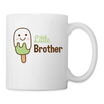 Little Brother - kleiner Bruder - Geschenk - Tasse - Weiß - Rechts