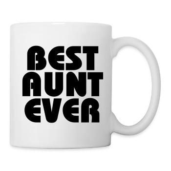 Best Aunt ever - Tasse - Weiß - Rechts