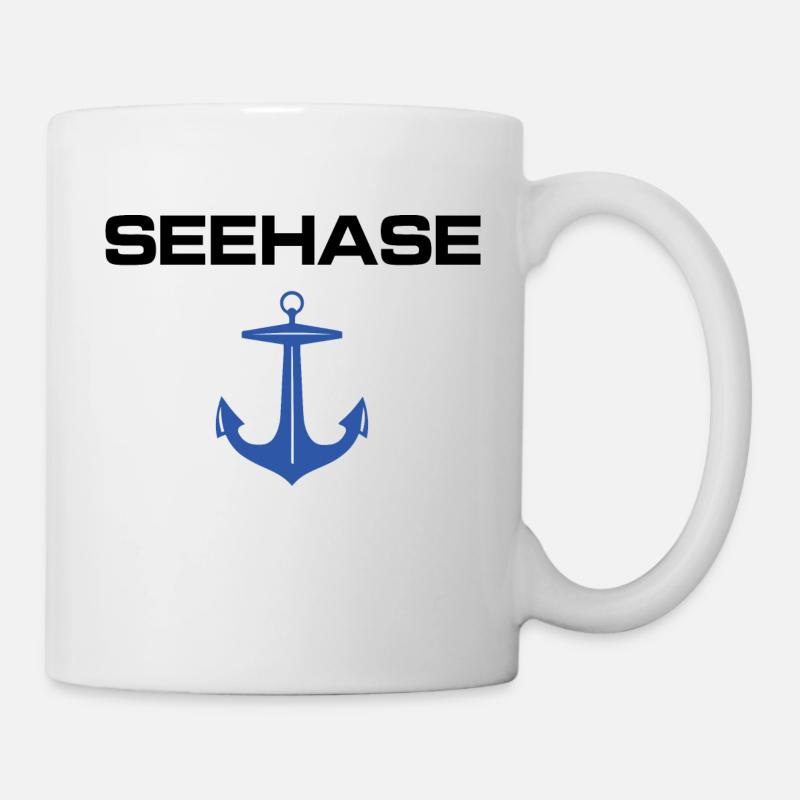 Seehase - Tasse - Weiß