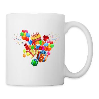 Happy Birthday Birthday Cake Cake Gifts - Mug - white - Right