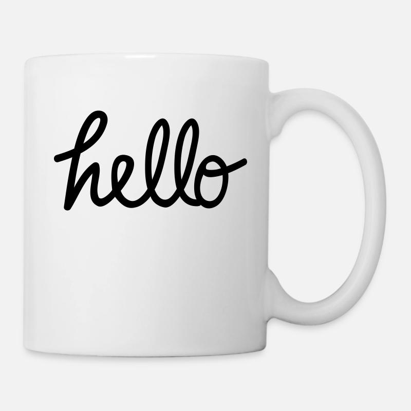 hello - Mug - white