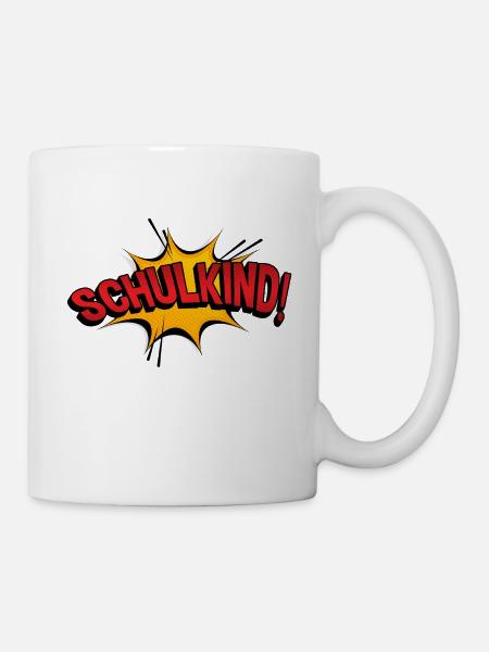 schulkind einschulung erste klasse kindergarten - Tasse - Weiß