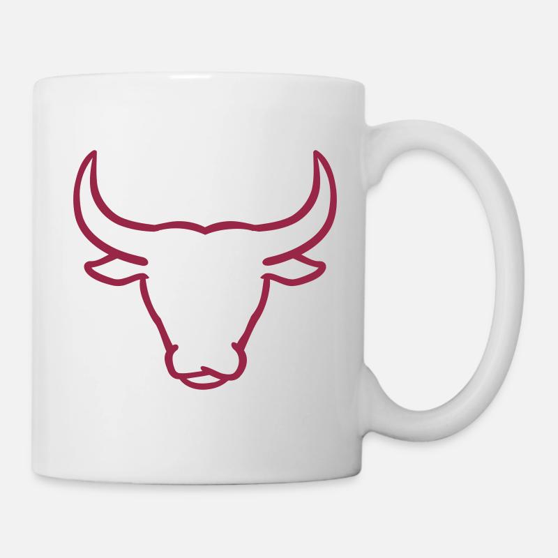 Stier - Tasse - Weiß