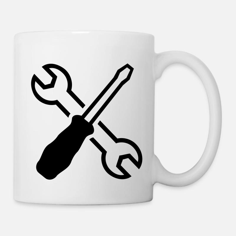 Werkzeug - Tasse - Weiß