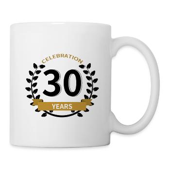 30 ans anniversaire de l’année - Mug blanc - blanc - Droite