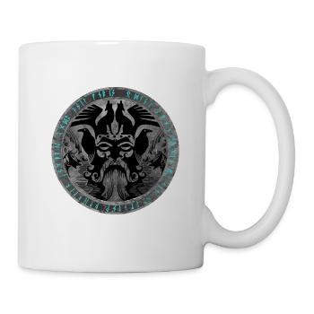 Odin Fenrir Hugin Munin - Tasse - Weiß - Rechts