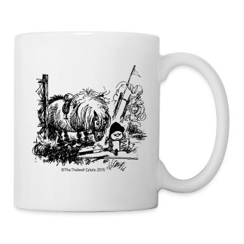 PoneyMalchance Thelwell Dessin - Mug blanc - blanc - Droite
