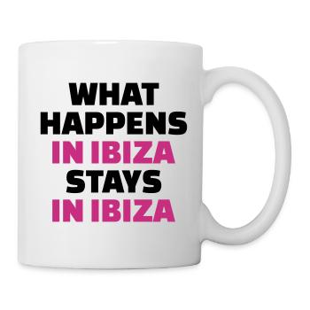 What happens in Ibiza stays in Ibiza - Mug blanc - blanc - Droite