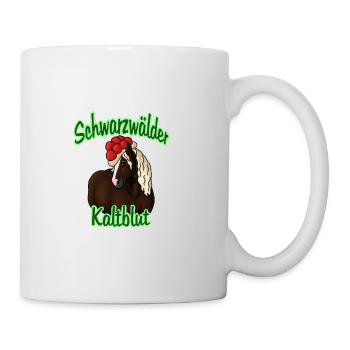 Schwarzwälder Kaltblut - Tasse - Weiß - Rechts