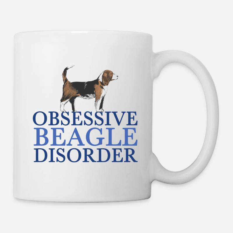 Trouble Beagle obsessionnel - Mug blanc - blanc
