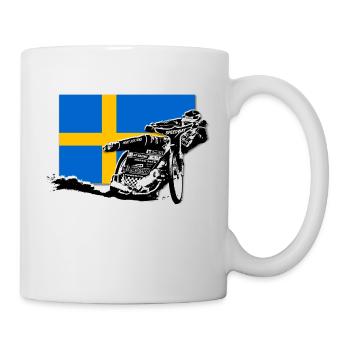 Speedway - Sweden Flag - Mug blanc - blanc - Droite