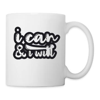I can & I will - Tasse - Weiß - Rechts