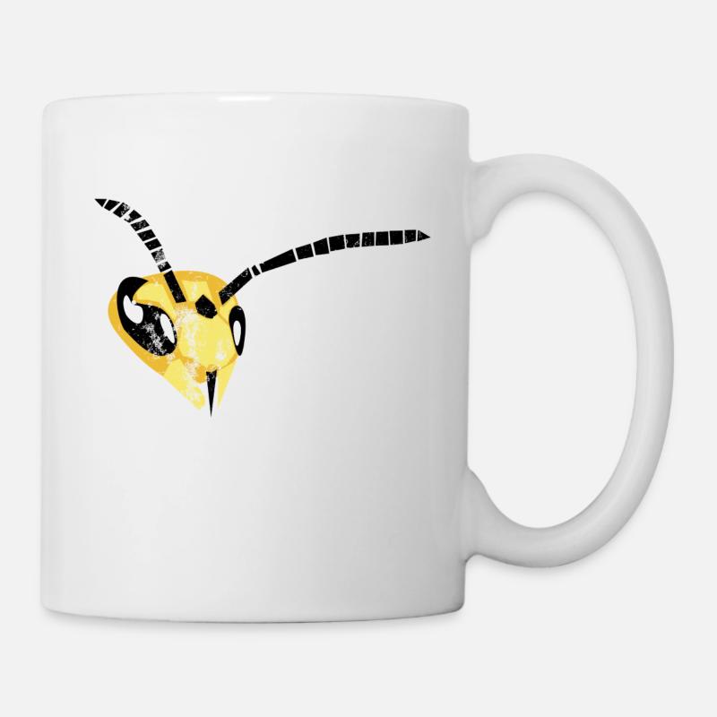 Buzzing Brilliance: Captivating Wasp Design - Mug - white